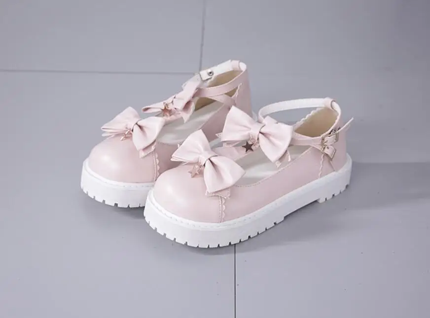 Для женщин девушка обувь Лук Лолита обувь кожаные туфли Прекрасный японский студент мягкие кеды для девочек обувь tbx116 - Цвет: 116 pink