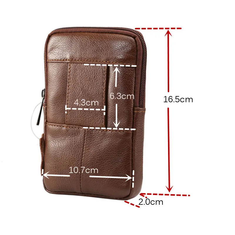 Чехол из натуральной кожи для мужчин, поясная сумка, кошелек, кошелек, Карманный чехол, винтажная сумка, универсальная, ниже 6,2 дюймов, для мобильных телефонов