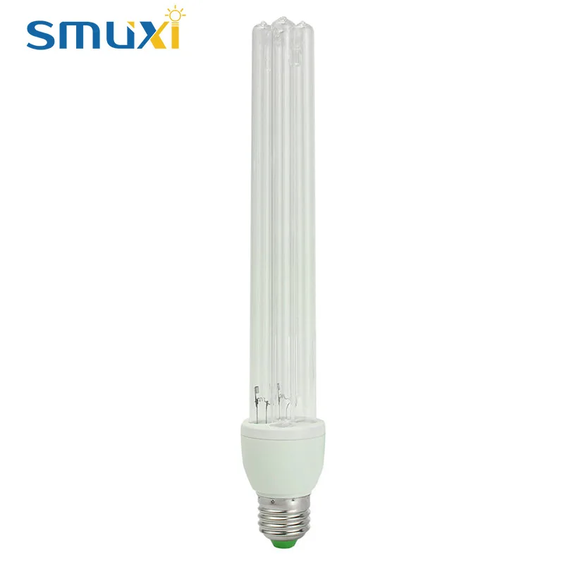 

Smuxi 20W E27 UVC Germicidal Lamp CFL Ultraviolet UV Light Tube Bulb Disinfection Lamp Ozone Sterilization Mites Lights AC220V