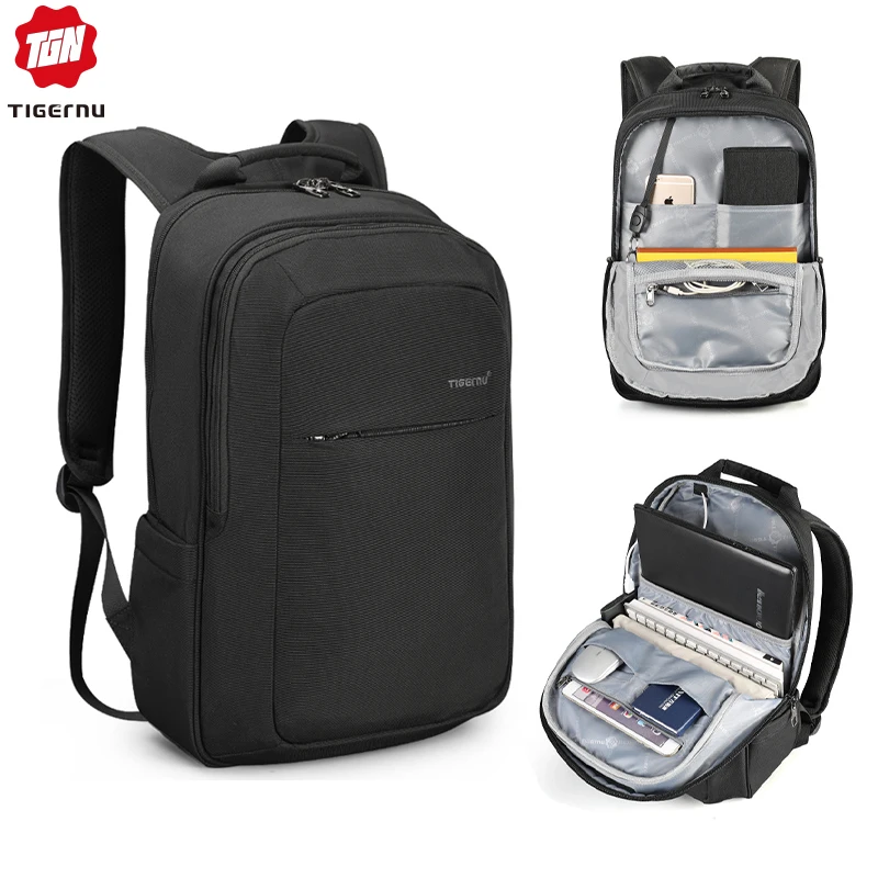 

Tigernu Men Casual Backpack Waterproof USB Charge Small Backpack School 15.6 Inch Travel Pink Women Backpack Anti Theft Mochilas