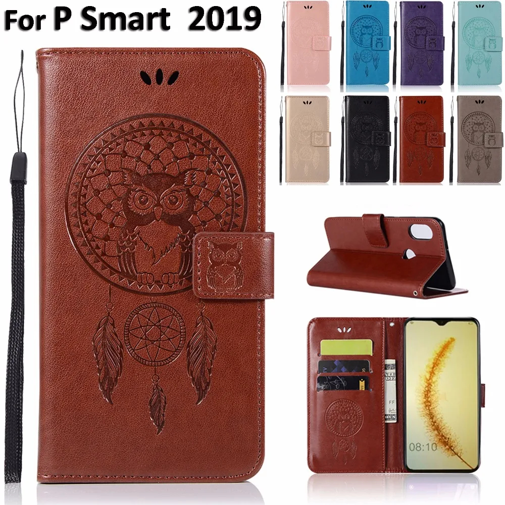Чехол с 3D совой для Huawei P Smart (2019) чехол телефона 2019 6 21 дюймовым роскошным откидным