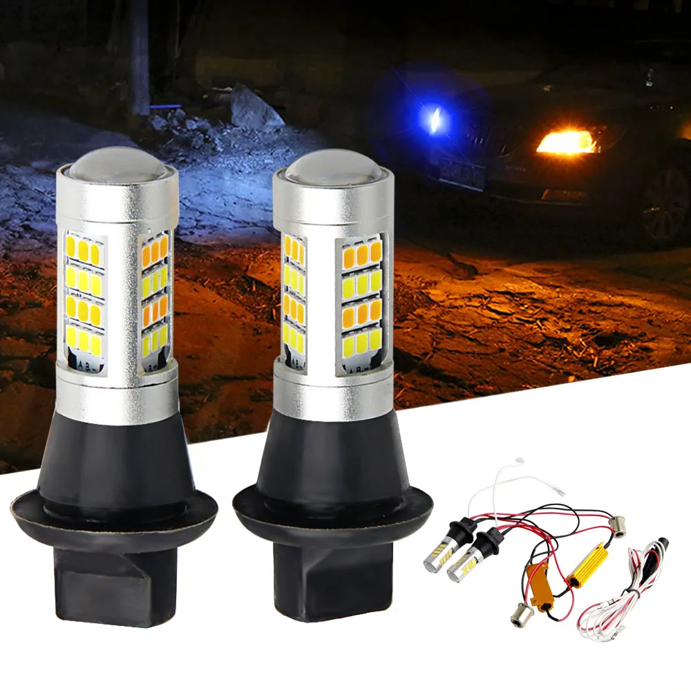 Ba15s BAU15S 1156 p21w s25 42led T20 W21W WY21W 7440 дневные ходовые огни + сигнал поворота двойной режим