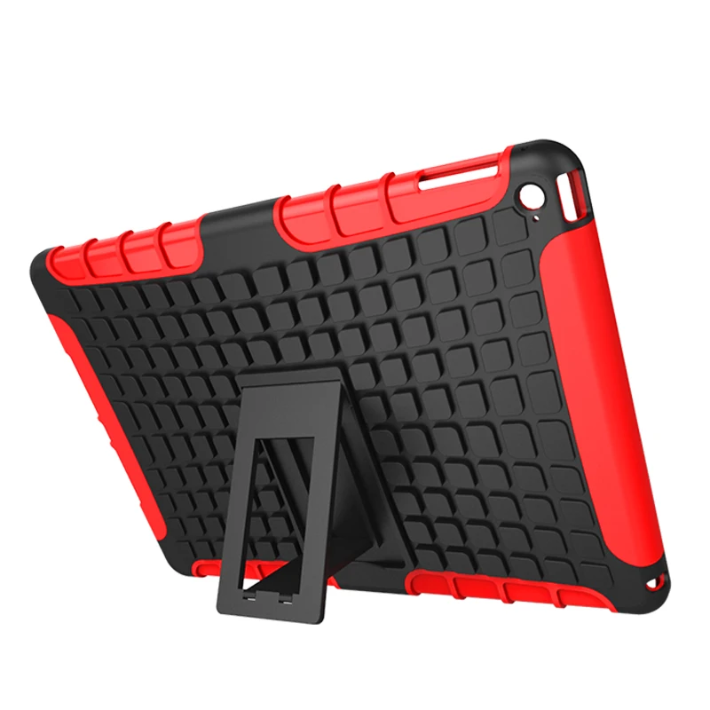 Противоударный tablet case cover for ipad 6 air 2 a1566 a1567 heavy duty броня жесткий тпу + pc стенд