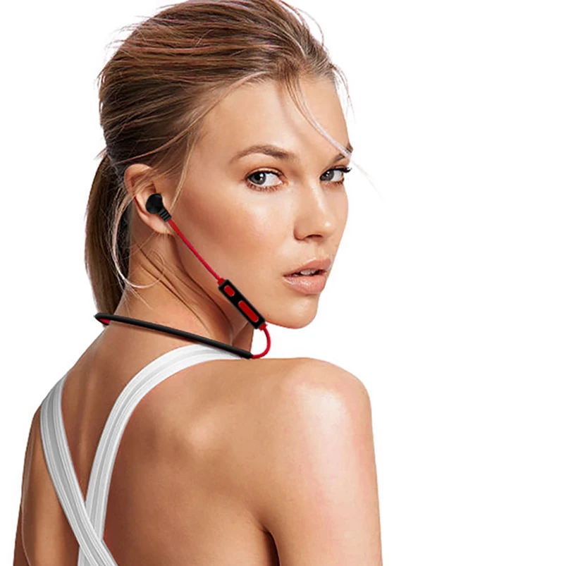 Спортивные bluetooth наушники Icoque магнитные Hifi стерео с микрофоном для телефона Xiaomi
