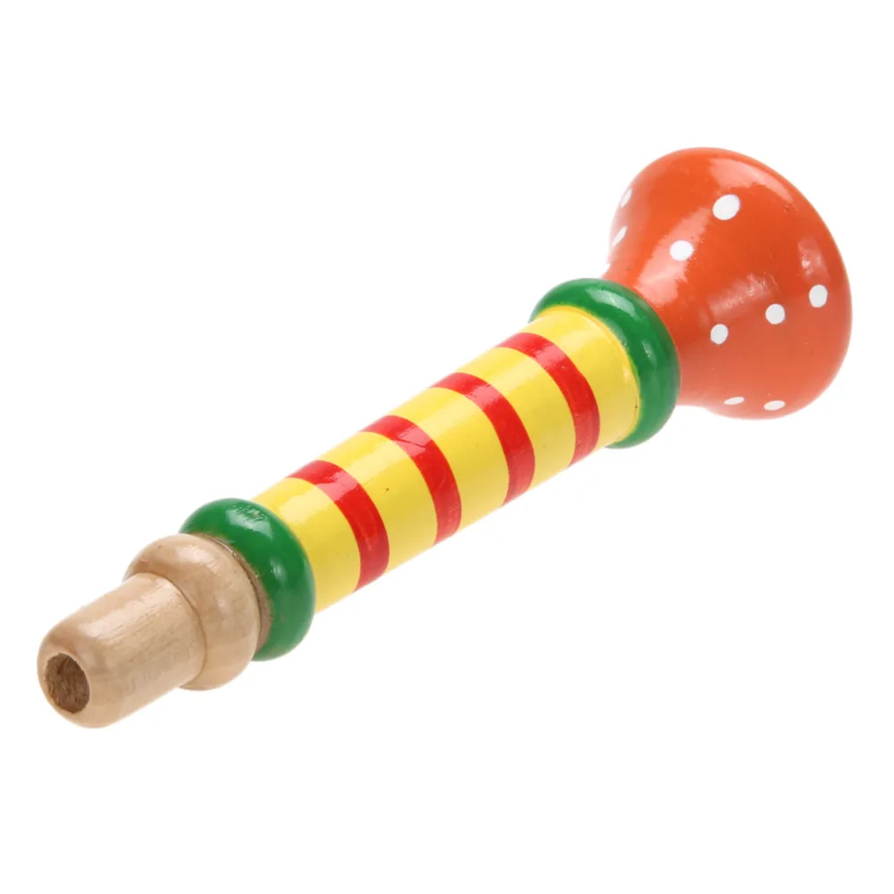 1 шт. цветные деревянные музыкальные игрушки трубы|toy instruments|toy trumpetwooden musical toys |