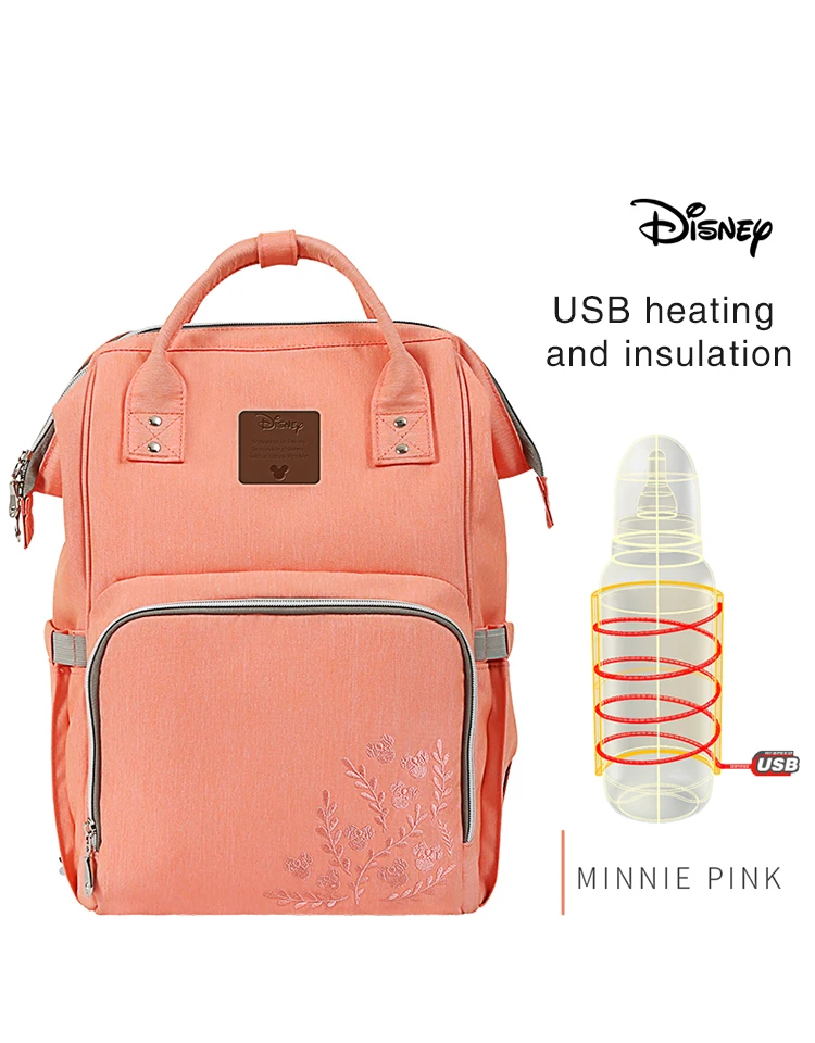 Disney Mummy сумка для подгузников для беременных дорожный рюкзак Большая вместительная Детская сумка для коляски для ухода за ребенком изоляционные сумки