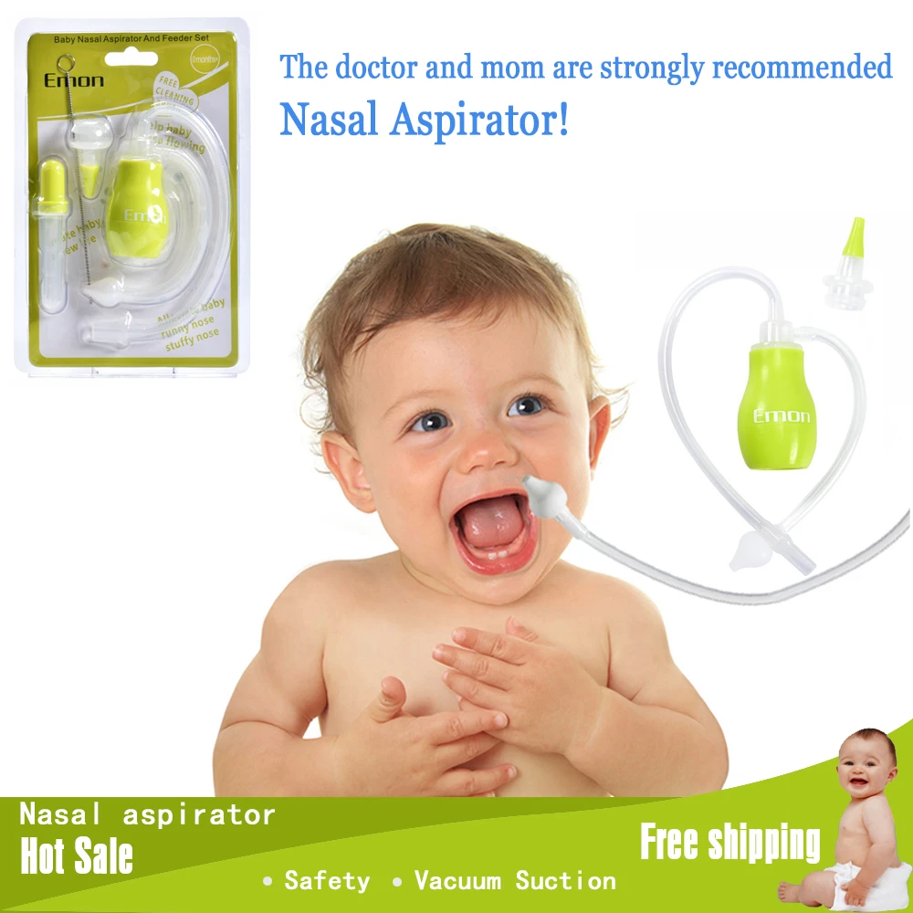 wenyun Newborn Baby Safety Care Nasal Aspirator Snot Nose Cleaner Vacuum Suction Nasal Absorption for Infants Children Kids