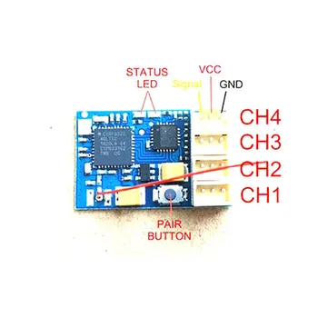 

2.4G KYOSHO / KO PROPO ASF compatible 4-Channel Surface Receiver Unit for Micro Racing Cars 6.13