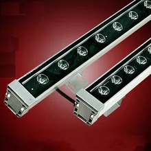 5 шт. водонепроницаемый Светодиодный прожектор RGB светодиодный настенный, с омывающим светом лайнер бар жесткий полосу на открытом воздухе AC110v 220 v DC12V DC24v 9 Вт/12 Вт/18 Вт/24 Вт/36 Вт