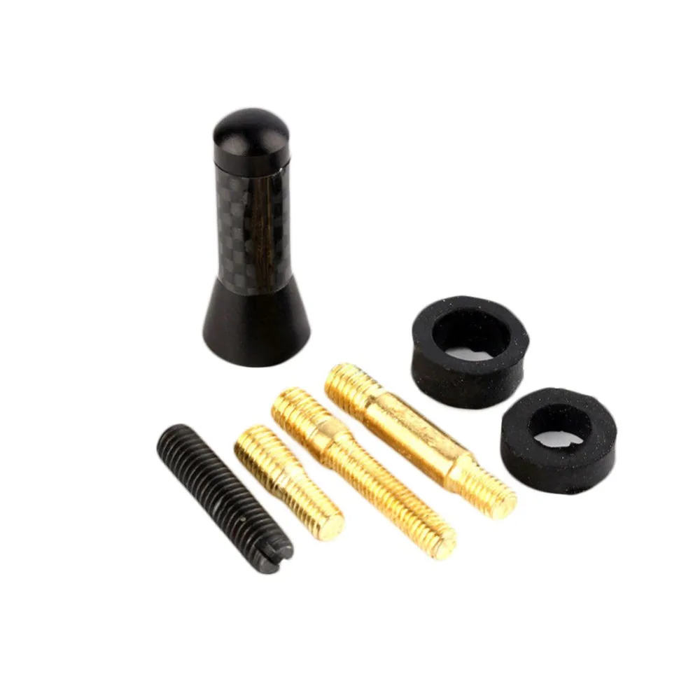 AUTO Car Accessory Short Radio Carbon Fiber Car Antenna 3.5 CM Screw