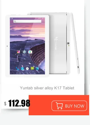 Yuntab K17 планшетный ПК четырехъядерный Android 5,1 touch screen1280 * 800 разблокировать смартфон построен в 2 sim-карты слоты (цвета розового золота сплава)