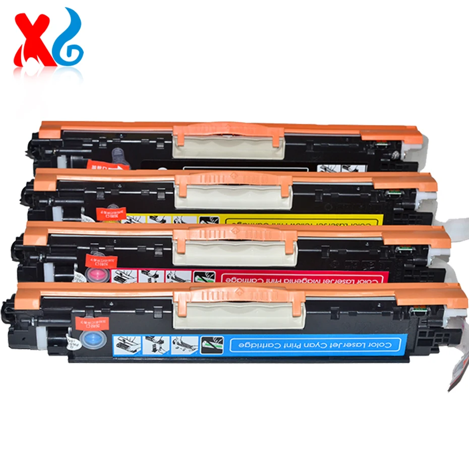 

1 Set CE310A CE311A CE312A CE313A 126A Compatible Color Toner Cartridge For HP LaserJet Pro CP1025 CP 1025 100 Color MFP M175a