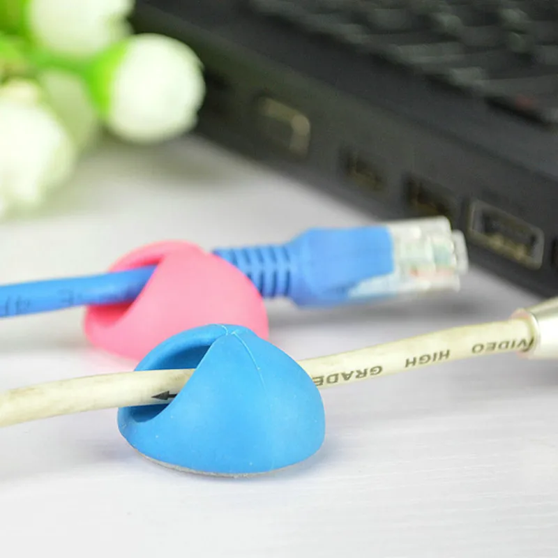 

6pcs/iot multifunction solid thread winding line cards Desktop fixed clamp cable clamp fixing power line deduction
