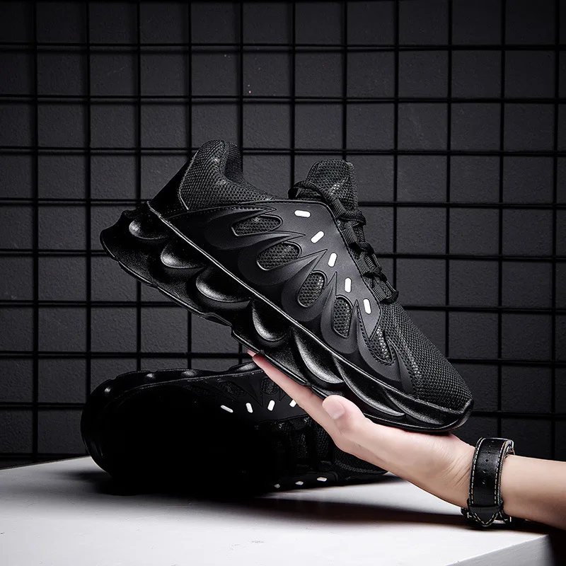 Хип-хоп Ins/осенние мужские кроссовки с дышащей сеткой; повседневная обувь для мужчин; kanye Fashion west EVA Tenis Masculino Adulto; кроссовки; 451 - Цвет: black