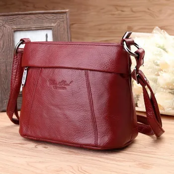 

High Quality Fashion Trend Crossbody Messenger Pack Ladies First Layer Cowhide Travel Bags Women Brand Shoulder Bag