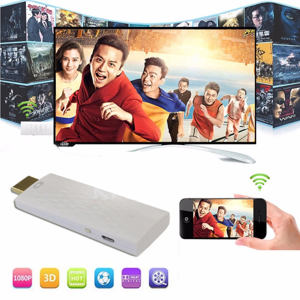 SOONHUA беспроводной WiFi Дисплей донгл ТВ адаптер Miracast DLNA Airplay режимы 1080P приемник HDMI tv Stick Android зеркальный дисплей