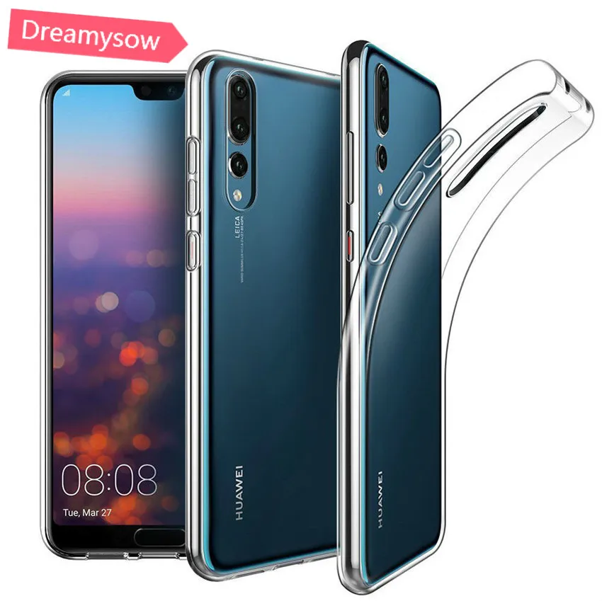 

Dreamysow Silicone Case For Huawei P20 P9 P8 2017 P10 lite P20 Pro Honor 6C 6X 6A 7X 8 9 Transparent Back Cover Soft TPU Cases