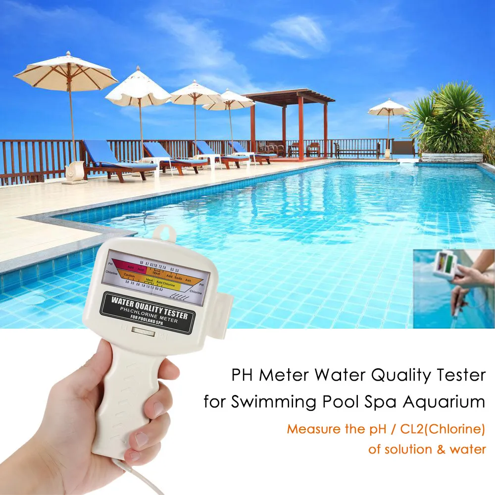 Цифровой рН-метр тестер качества воды PH/CL метр CL2 Хлор тестер детектор воды для бассейна Спа Аквариум