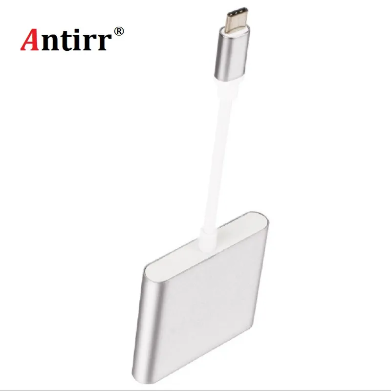 Алюминиевый Сплав ЧПУ USB 3.1 Тип-C VGA/USB3.0/Тип c адаптер мужчин и женщин конвертер концентратора зарядки Порты и разъёмы для MacBook