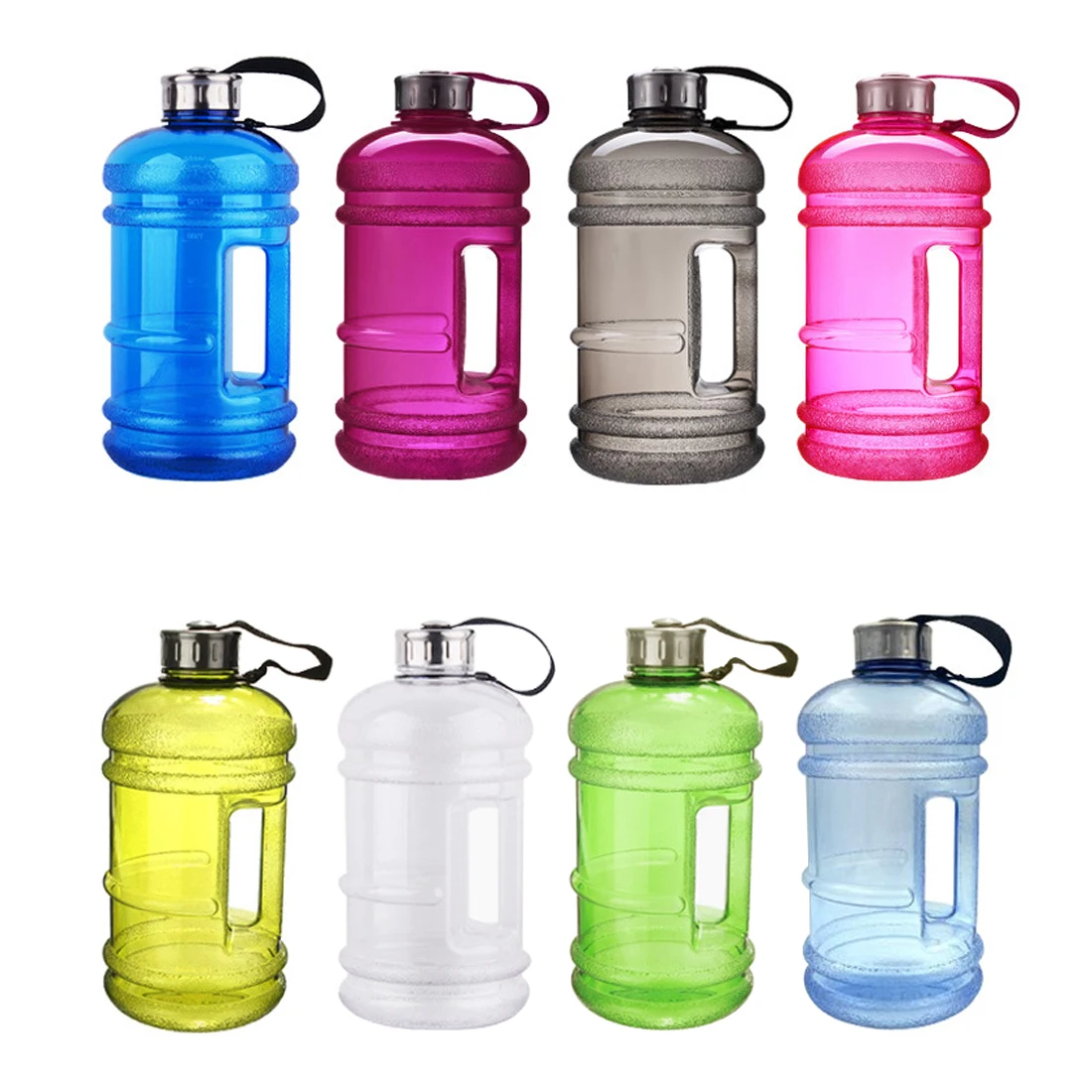 2.2L Large Capacity Water Bottles Outdoor Sports Gym Half Gallon