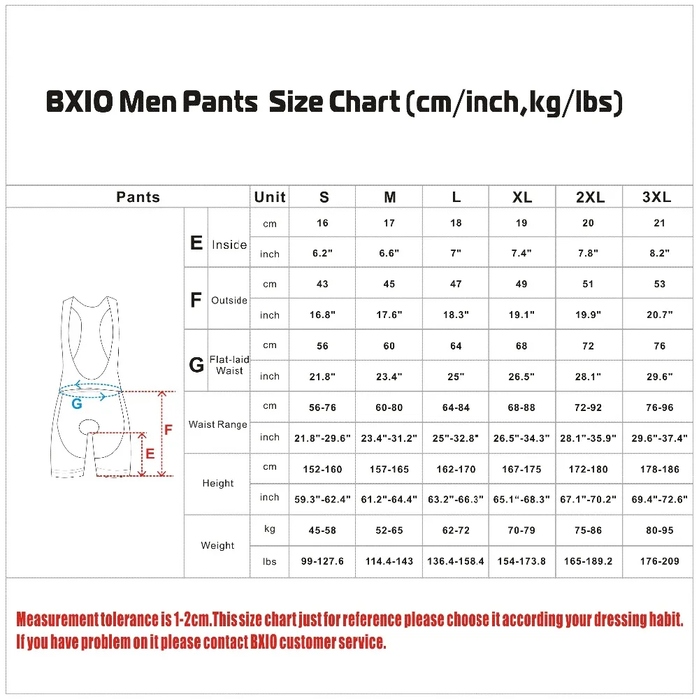Men pants size