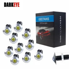 Ultra Thin 23mm DRL Car LED DIY 12V Daytime Running Light Eagle Eye Lamp/Parking Warning Lights Waterproof 10-Pack DJ
