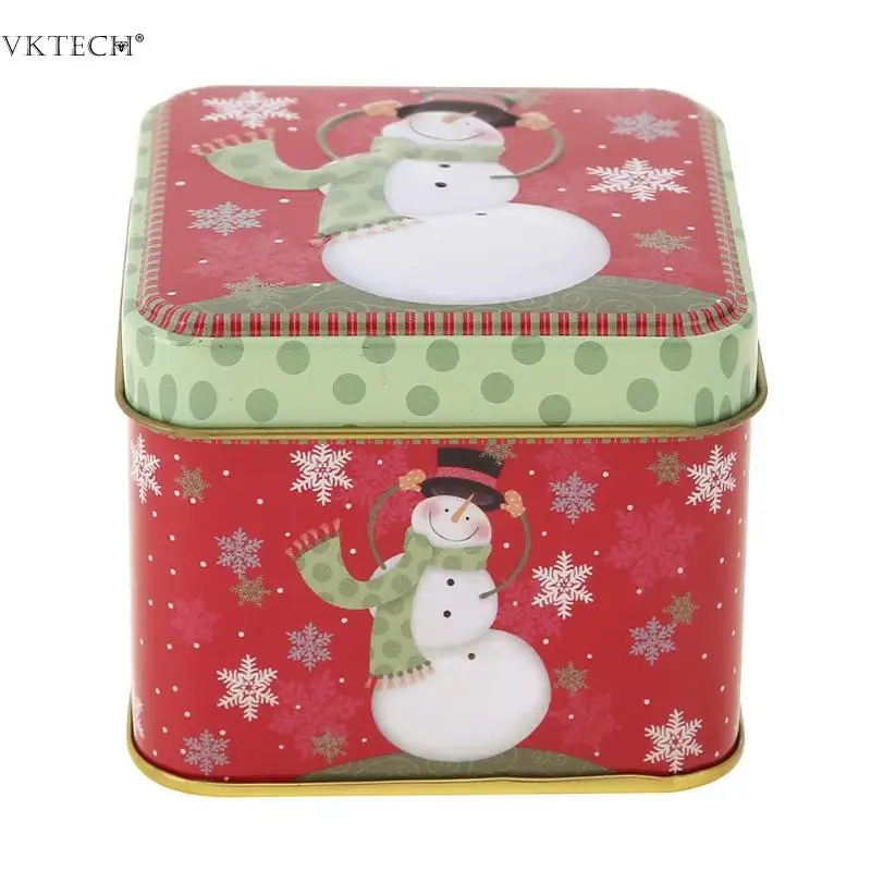 Рождественская коробка для конфет, контейнер для печенья, банки, милый подарок, посылка, жестяная коробка для конфет, печенья, чехол для рождественских конфет, подарочные коробки - Цвет: 2