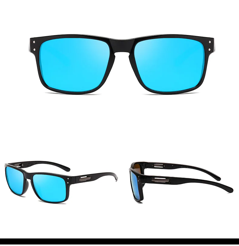 LongKeeper Винтаж поляризованных солнцезащитных очков Для мужчин Квадратные Зеркальные Солнцезащитные очки анти-блики Для женщин очки UV400 Gafas