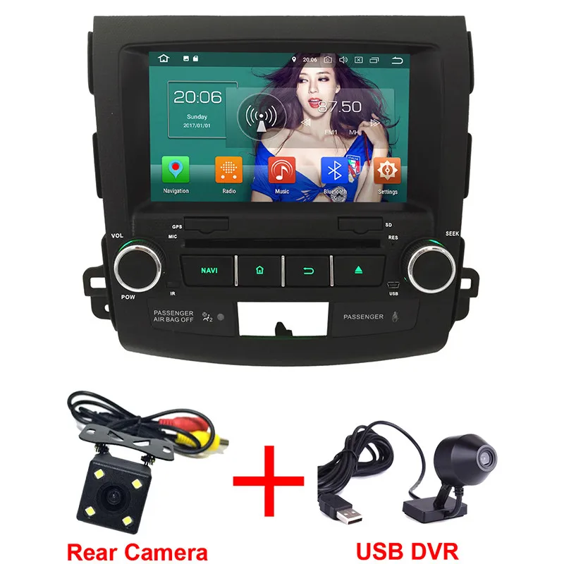 Radio x Camera x DVR KLYDE 4G Android 8 Восьмиядерный 4 Гб ram автомобильный DVD мультимедийный плеер для peugeot 4007/Citroen C-Crosser 2007 2008 2009 2010 2011 2012 - Цвет: Radio x Camera x DVR