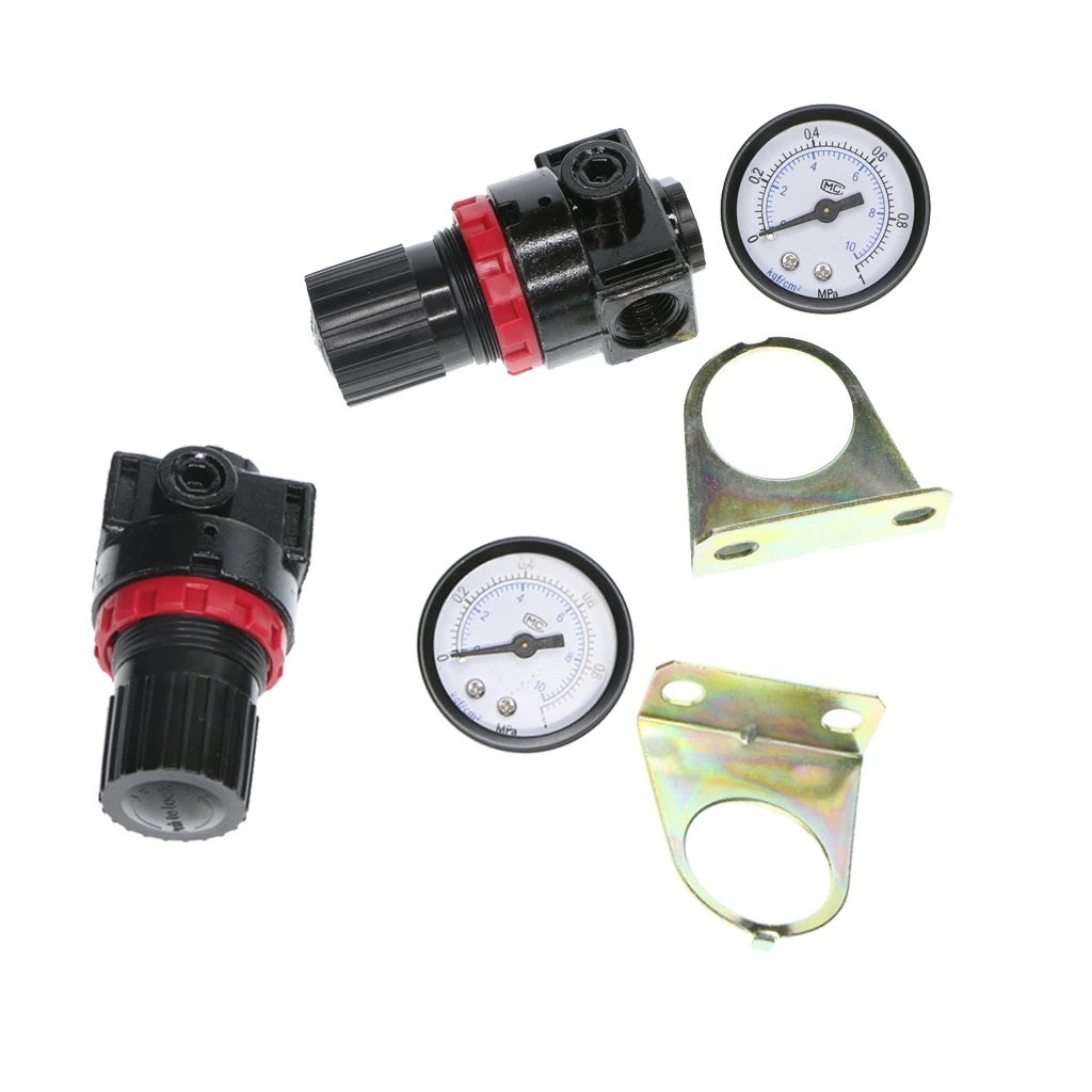 2 Pcs Air Pressure Regulator Oil Water Separator Trap Filter Compressor for Air Compressor Oil/Water Separator Filter AR2000