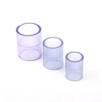 

Inner Dia. 20~110mm Transparent PVC Pipe Equal Coupling Connector Fish Tank Fitting For Drinking Sea Water Corrosive Liquid