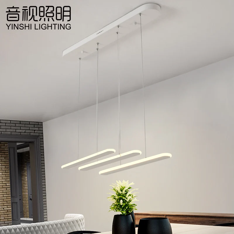 

Modern Concise Style Bar Type Led Pendant Lighting Acrylic 3 Heads Suitable for Bar Counter Dining Table Restaurant