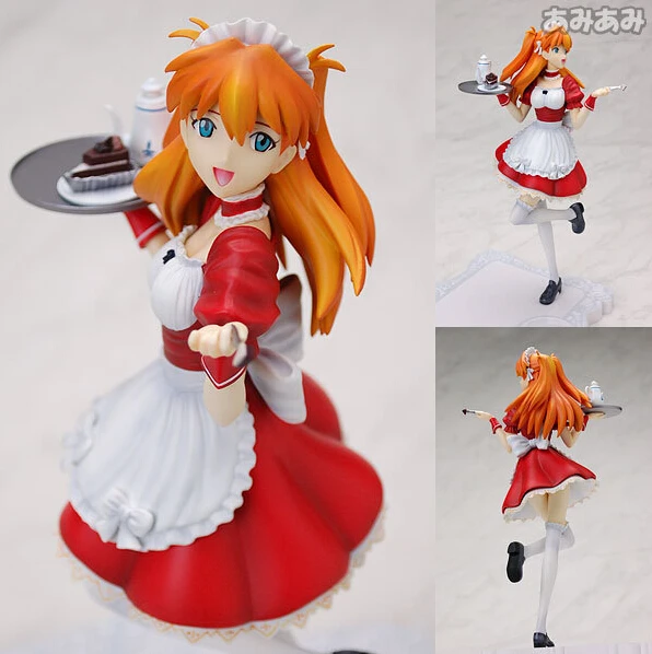 

21cm EVA Neon Genesis Evangelion Soryu Asuka Langley Action Figures PVC brinquedos Collection Figures toys for christmas gift