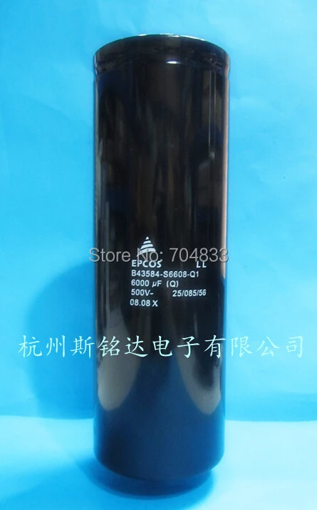 B43584-s6608-q1 B43584 S6608 Q1 500 В 6000 мкФ болт электролитический конденсатор | Электронные