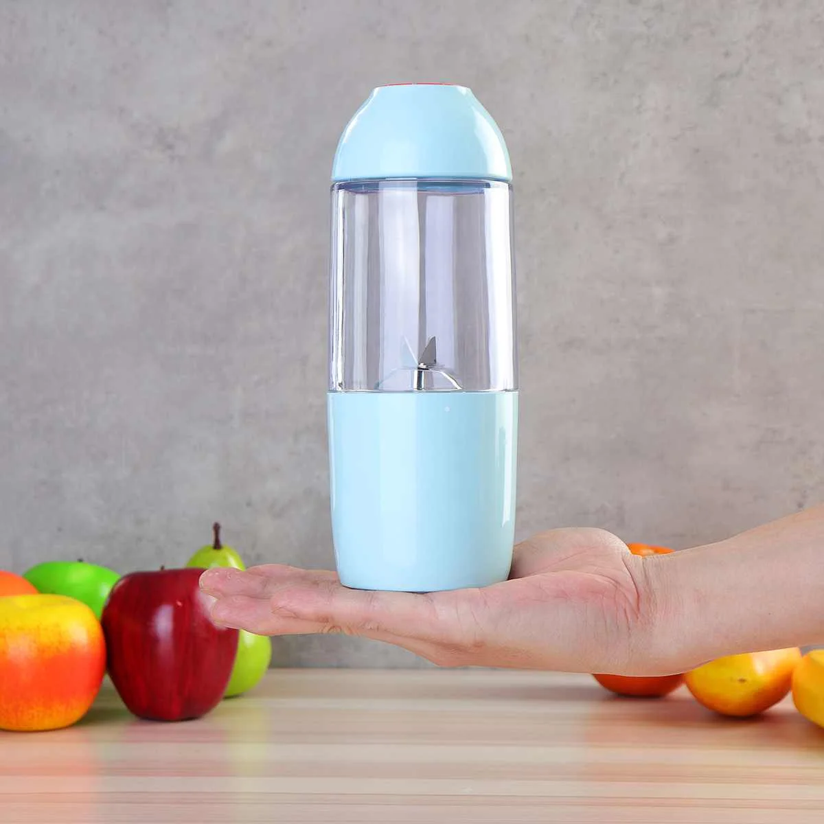 

380ml 3 Blades Mini USB Rechargeable Portable Electric Fruit Juicer Smoothie Maker Blenders Machine Sports Bottle Juicing Cup