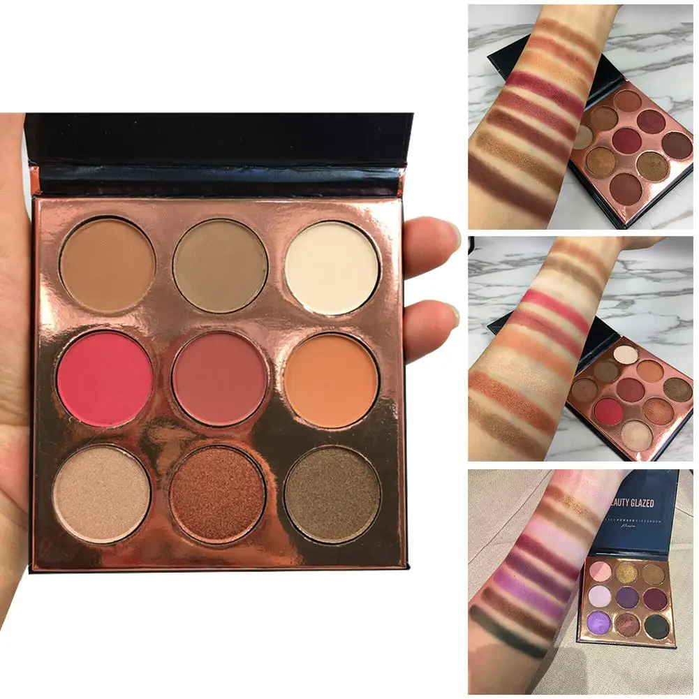 

New 9 Colors Eye Shadow Matte Shimmer Powder Eyeshadow Palette Women Eyes Makeup Cosmetics