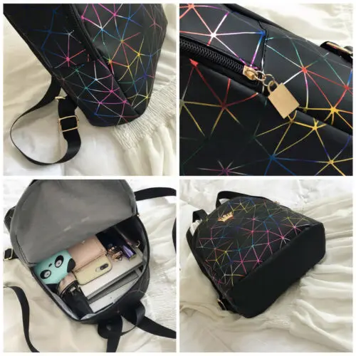  Women Mini Backpack PU Leather Shoulder School Rucksack Ladies Girls Bagpack Bags Travel Bag Women  - 33026269046