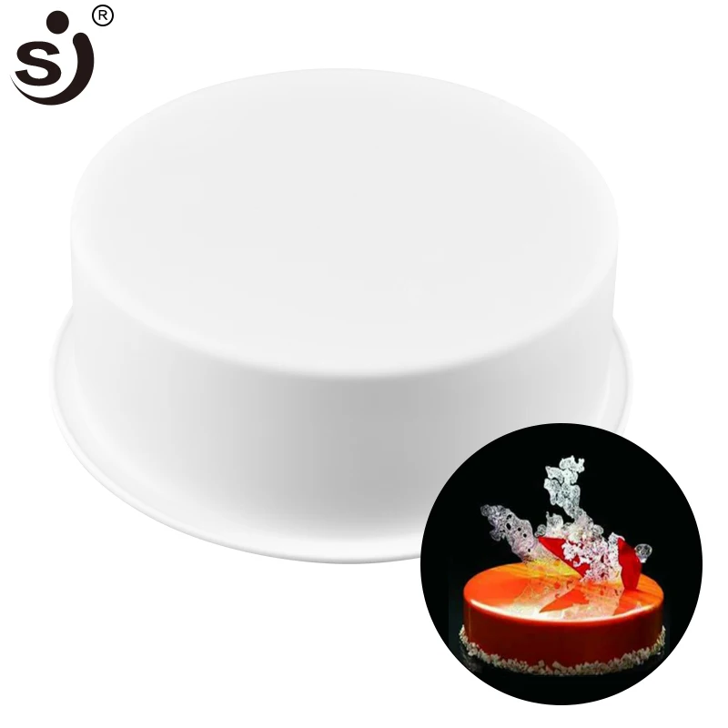 

SJ 6.5 Inch Round Silicone Molds Baking Food 3D Cake Muffin Maker Chocolate Oven Safe Non-Stick Cake Tools