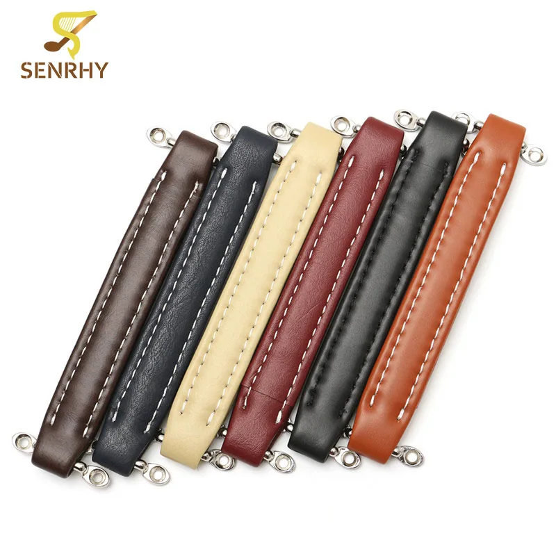 SENRHY Винтажный стиль гитарный усилитель кожаный ремешок с ручкой с фитингами для Fender Amp гитарные части и аксессуары Горячая Распродажа