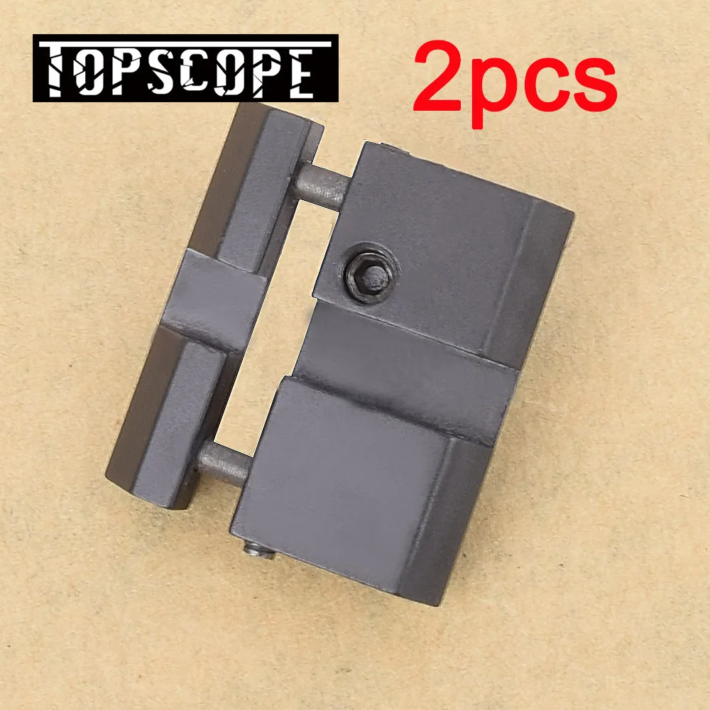 

Free Shipping 2pcs 11MM to 20 MM Scope Rail Mount Base Weaver Picatinny to Dovetail Adapter Hunting Accessories
