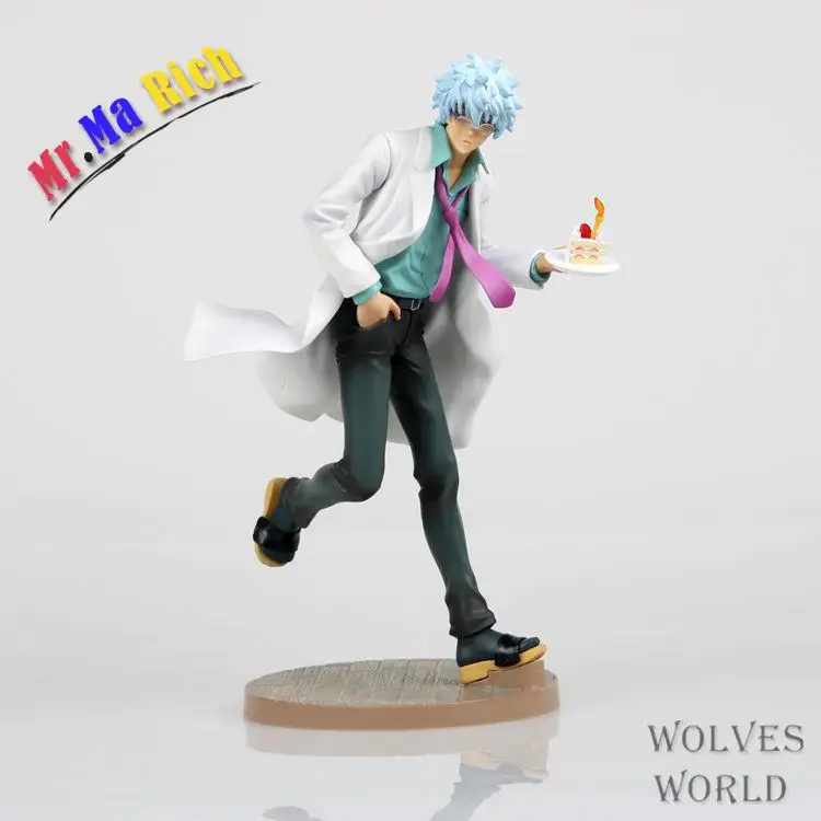 Аниме Фигурка 22 см Megahouse Silver Soul Gin Tama Gintama Sakata Gintoki ПВХ фигурка Коллекционная модель