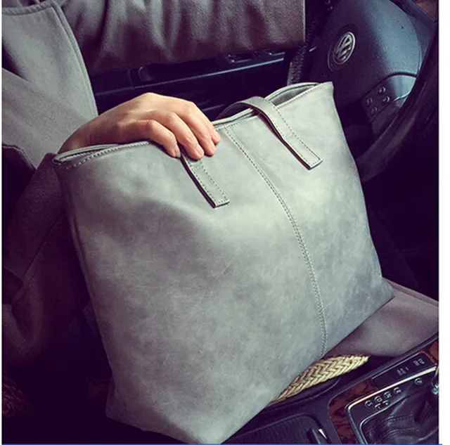 Cheap Nesest fashion messenger bag pu leather big bags all-match brief one shoulder women's vintage handbag t-8865