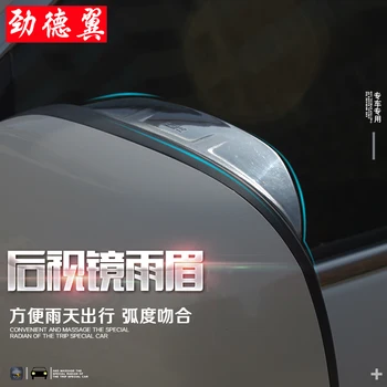 

ABS Plastic Rain Shade Awnings Side Door Rearview Mirror Sun Visor Protector Cover For Mitsubishi Outlander Lancer ASX CB037