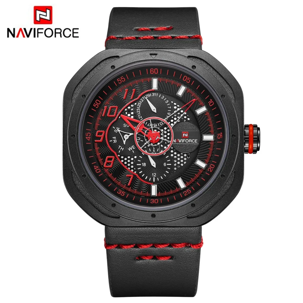 Для мужчин s часы NAVIFORCE лучший бренд класса люкс для кварцевые Дата 24 часа модные