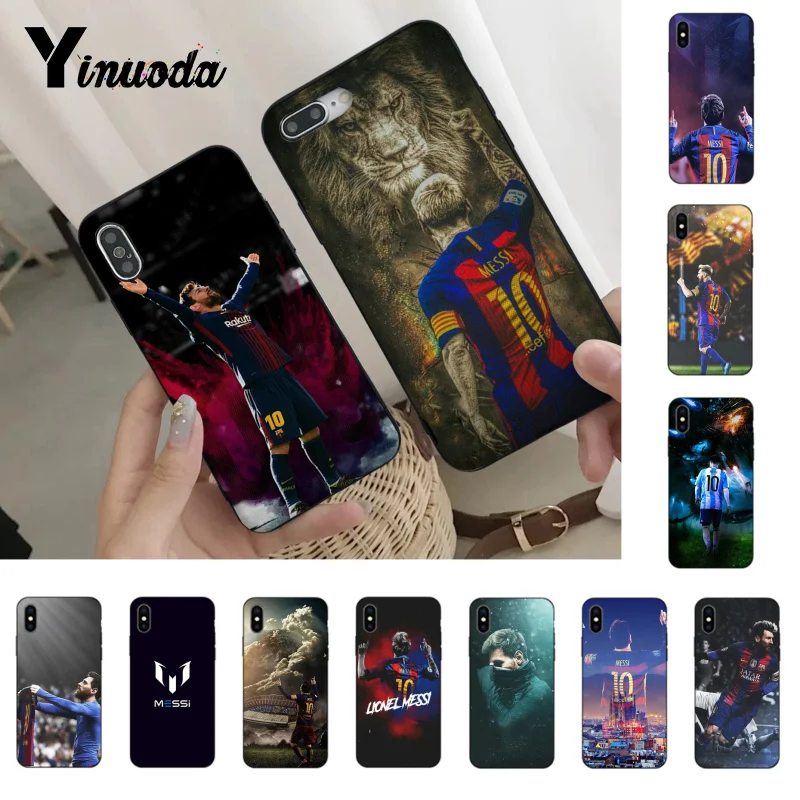 

Yinuoda Messi Football Hot Printed Cool Phone Accessories Case For iPhone 8 7 6 6S Plus X XS XR XSMax 5 5S SE 5C