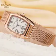 Часы Женщины камаз люксовый бренд Мода Повседневная кварцевые часы кожа Леди спорта relojes mujer женщины наручные часы Платье Девушки