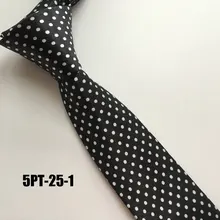 5 см стиль мужской узкий галстук полиэстер черные свадебные галстуки в горошек Бизнес рубашка аксессуары галстуки Тонкий Свадебный Мужской галстук в горошек