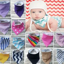 3 шт., высококачественные водонепроницаемые детские нагрудники с рисунком в горошек для новорожденных девочек и мальчиков, хлопковые треугольные Детские аксессуары для кормления