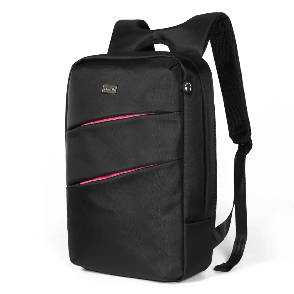 Men14Inch Laptop Backpacks with Small Organizer Bag Black Travel