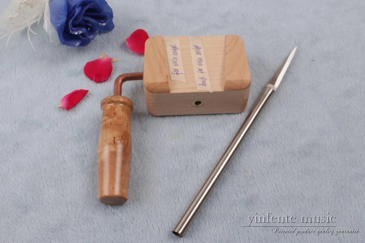 Violin Viola Bridge Clamp Tools Solid Wood Tool Bridge Knife Clamp